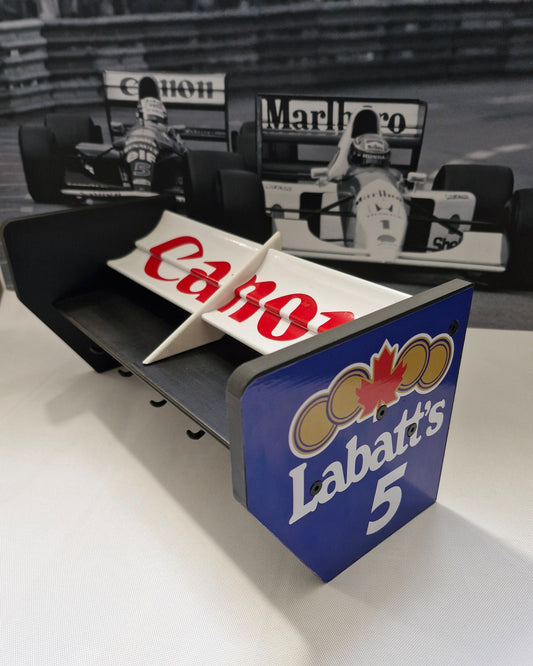 Mansell Formula 1 F1 spoiler key holder replica Williams, key storage man cave garage display piece Motorsport fan gift