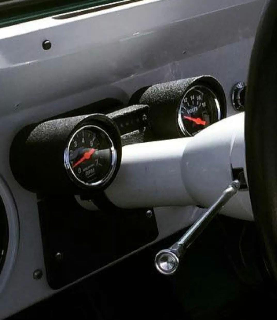 1964-66 Mustang Rally Pac Gauge Set Accessory Gauge Pod also fits Fairlane/Bronco/F100 autometer gauge solution for classic car