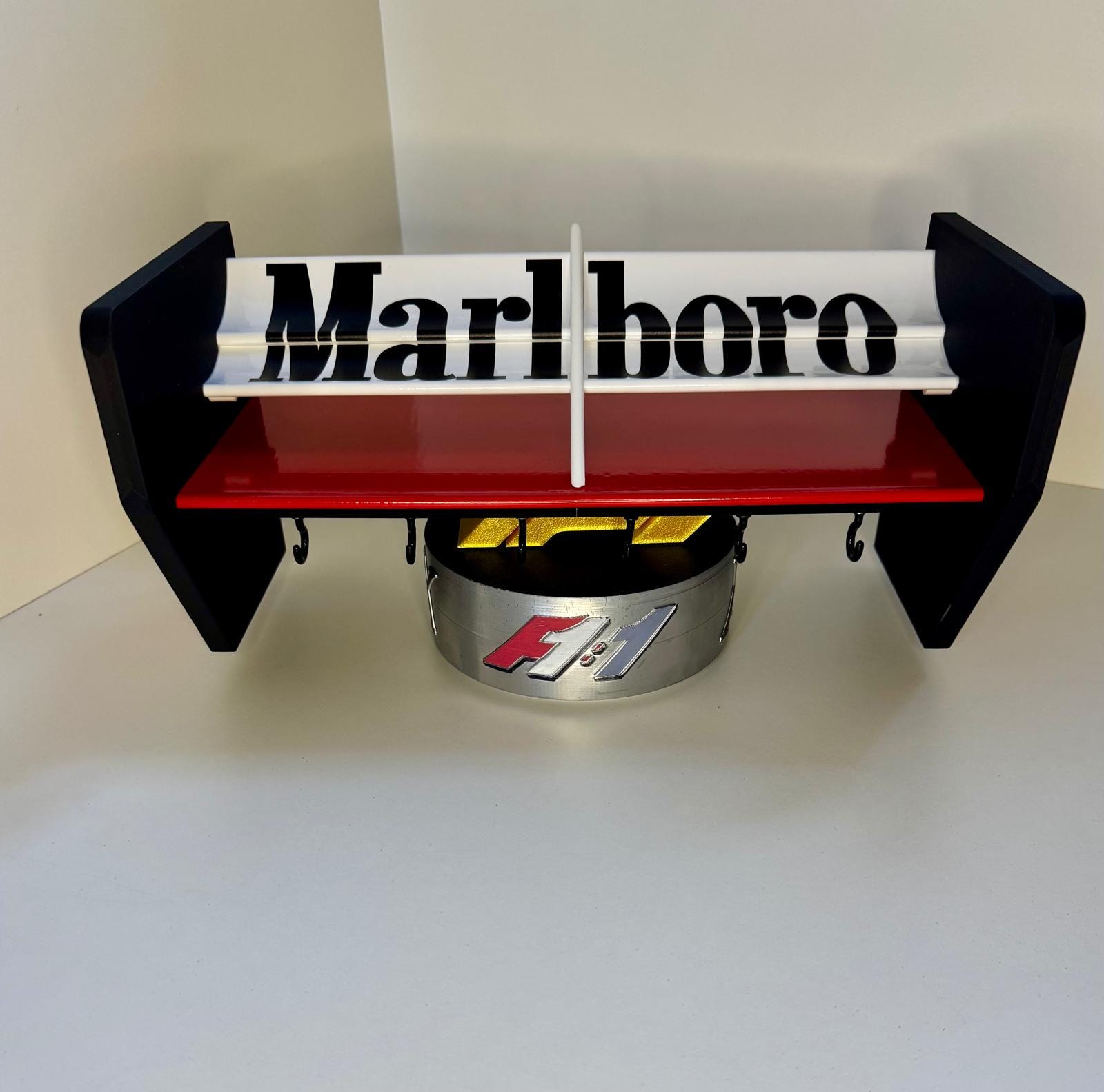 F1 Formula 1 McLaren MP4/ Senna Marlboro spoiler key holder replica storage solution for Motorsport fan gift display piece