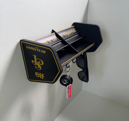 F1 Formula1 Lotus JPS John player special Senna spoiler key holder / Motorsport fan gift/ storage solution /display piece for keys /sunglass