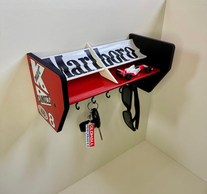 F1 Formula 1 McLaren MP4/ Senna Marlboro spoiler key holder replica storage solution for Motorsport fan gift display piece