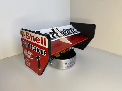 F1 Formula 1 McLaren MP4/ Senna Marlboro spoiler key holder replica storage solution for Motorsport fan gift display piece